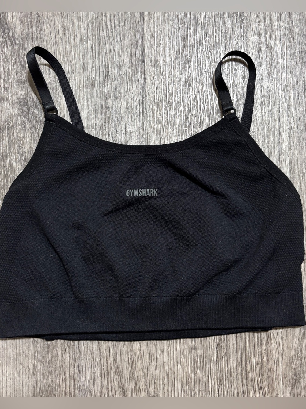 Gymshark Black Adjustable Strap Signature Sports Bra Women’s XS - S